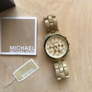 Michael Kors women's watch cream/gold